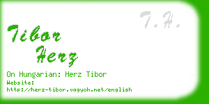 tibor herz business card